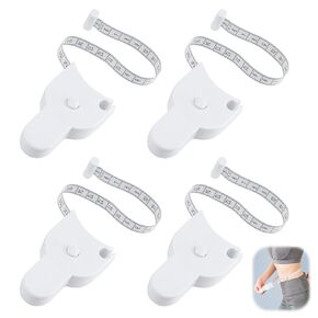 4 Pack Retractable Body Measuring Tape Set, Automatic Measuring Tape with Locking Mechanism and Push Button for Body Measurements, Ideal for Fitness, Tailoring & Weight Loss Tracking in Kuwait