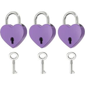 PATIKIL Mini Heart Lock with Key, (1.2"x1.5", Gold) (1 Pcs), Heart Shaped Padlock Metal Love Locks, Suit for - Lover Bridge/Anniversary/Diary Book/Handbag/Jewelry Box in Kuwait