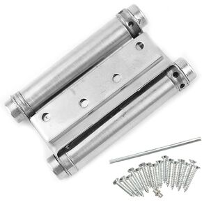 3-5 Inch Double Action Spring Door Hinge Stainless Steel Rebound Hinges 2Pcs(4 inch) in Saudi Arabia