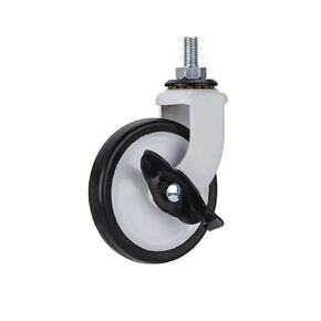4 Pieces/Patch 3 inch Screw M8 Pp Wheel/Brake Dining Wheel/Caster Trolley Silent Wheel Furniture Wheel(Universal) in Saudi Arabia
