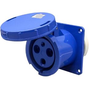 Waterproof 63A/125A Industrial Plug Connector 3-core 4-core 5-Hole Aviation Socket Male and Female Docking IP67(5-core63Asurface-mountedsocket) in Kuwait