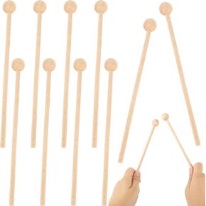 12 Pair 8.3 Inch Xylophone Mallets Wood Percussion Sticks Drum Mallets for Xylophone Glockenspiel Chime Bell Drum Hammer in Saudi Arabia