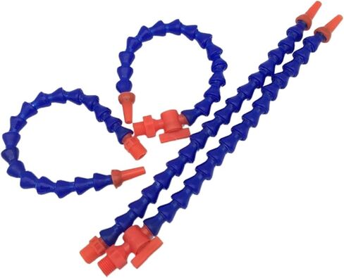 Flexible Water Oil Coolant Pipe Hose, 30CM Plastic Flexible Coolant Hose, 1/4 inch Thread, Multicolor for CNC Machine(Without Switch) in Saudi Arabia