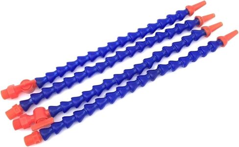 Flexible Water Oil Coolant Pipe Hose, 30CM Plastic Flexible Coolant Hose, 1/4 inch Thread, Multicolor for CNC Machine(Without Switch) in Saudi Arabia