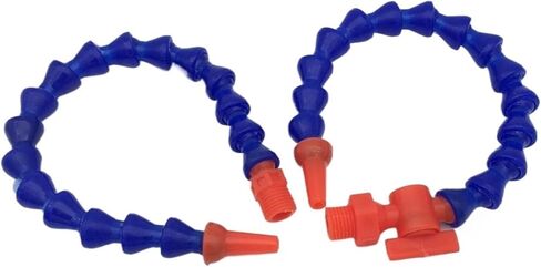 Flexible Water Oil Coolant Pipe Hose, 30CM Plastic Flexible Coolant Hose, 1/4 inch Thread, Multicolor for CNC Machine(Without Switch) in Saudi Arabia