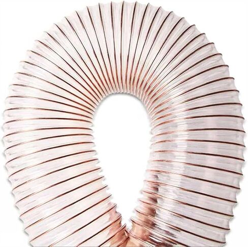 PU Polyurethane Ducting Flexible 1M Hose Wall Thickness 0.63MM Air Duct Excellent Resilience Telescopic Tube with Copper-Plated Steel Wire,Inner Diameter 270MM in Saudi Arabia