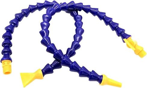 Flexible Water Oil Coolant Pipe Hose, Water Oil Coolant Pipe for Lathe CNC Machine with Male Thread Multiple Sizes Length 30-60cm(Flat-400mm,3/8") in Saudi Arabia