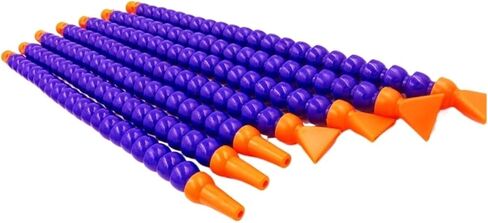 Flexible Water Oil Coolant Pipe Hose, Cooling Hose Plastic Flexible 400-600mm Blue with Switch Multiple Thread Sizes CNC Machine(Thread 9.5mm,400mm With switch) in Saudi Arabia