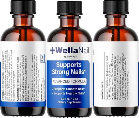 WellaNail Drops - Official Wella Nail Advanced Liquid Drop Supplement - Maximum Strength, All Natural WellaNail Premium Support for Overall Health & Wellness Reviews, 1 Bottle for 1 Month in Saudi Arabia
