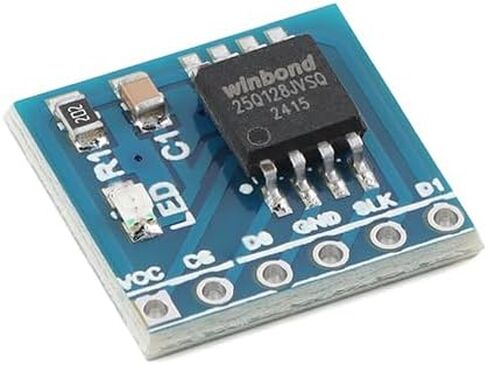 5Pcs W25Q128 NOR Flash Memory Chip Module 128Mbit SPI Interface for Data Storage and Programming in Saudi Arabia
