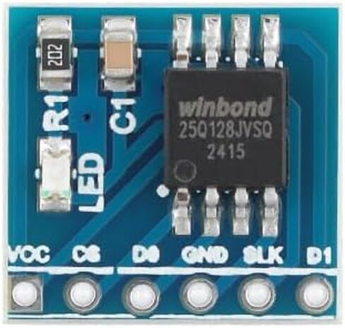 5Pcs W25Q128 NOR Flash Memory Chip Module 128Mbit SPI Interface for Data Storage and Programming in Saudi Arabia