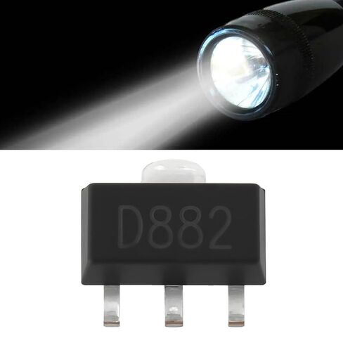 Create idea 20Pcs NPN Silicon Epitaxial Planar Transistor 2SD882 D882 for Flashlight Fan in Saudi Arabia