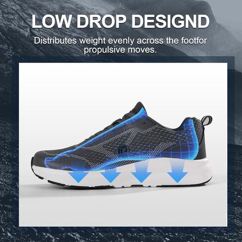 Men's Wide Toe Box Barefoot Running Shoes Walking Tennis Shoe Fashion Sneakers in Saudi Arabia