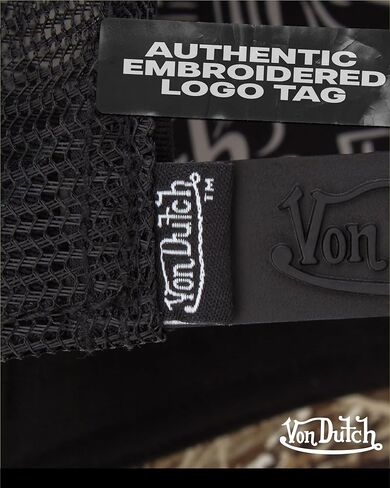 قبعة سائق الشاحنة Von Dutch للرجال والنساء - قبعة بيسبول قابلة للتعديل بحافة منحنية Realtree Camo للصيد للرجال والنساء in Kuwait