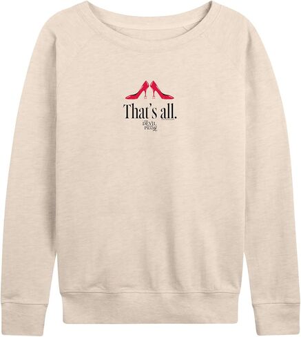HYBRID APPAREL The Devil Wears Prada - Red Shoes That's All - Women's French Terry Long Sleeve Pullover in Saudi Arabia