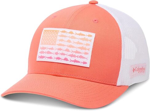 قبعة كولومبيا للجنسين من الجنسين PFG Fish Flag Mesh Snap Back Hat، Melonade/Fish Flag، مقاس واحد in Saudi Arabia