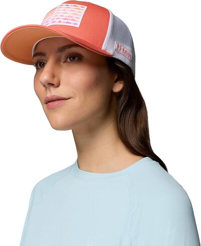 قبعة كولومبيا للجنسين من الجنسين PFG Fish Flag Mesh Snap Back Hat، Melonade/Fish Flag، مقاس واحد in Saudi Arabia
