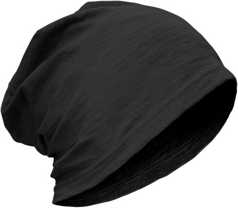 ROYBENS Lightweight 100% Cotton Slouchy Beanie - Thin Breathable Summer Hat for Men Women, Chemo Skull Cap Baggy Headwear in Saudi Arabia