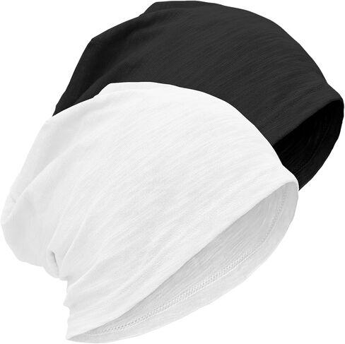ROYBENS Lightweight 100% Cotton Slouchy Beanie - Thin Breathable Summer Hat for Men Women, Chemo Skull Cap Baggy Headwear in Saudi Arabia