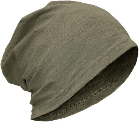 ROYBENS Lightweight 100% Cotton Slouchy Beanie - Thin Breathable Summer Hat for Men Women, Chemo Skull Cap Baggy Headwear in Saudi Arabia