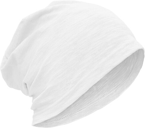 ROYBENS Lightweight 100% Cotton Slouchy Beanie - Thin Breathable Summer Hat for Men Women, Chemo Skull Cap Baggy Headwear in Saudi Arabia