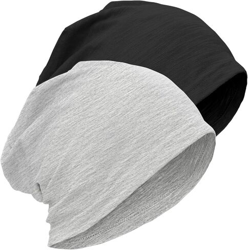 ROYBENS Lightweight 100% Cotton Slouchy Beanie - Thin Breathable Summer Hat for Men Women, Chemo Skull Cap Baggy Headwear in Saudi Arabia