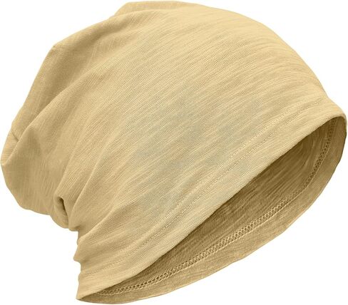 ROYBENS Lightweight 100% Cotton Slouchy Beanie - Thin Breathable Summer Hat for Men Women, Chemo Skull Cap Baggy Headwear in Saudi Arabia