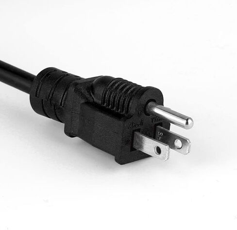 2 Pack 3FT Extension Cord 3 Prong 16 Gauge AWG Heavy Duty Power Cord, NEMA 5-15P to NEMA 5-15R ETL Listed, 3 Feet Power Cable for Home Office Indoor and Outdoor Use in Saudi Arabia