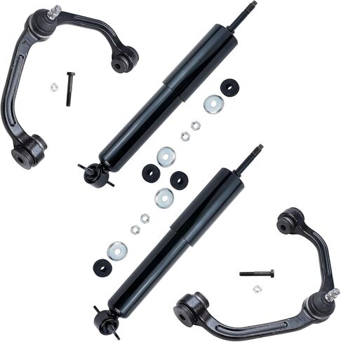 Detroit Axle - Front 4pc Control Arms Kit for 2008-2014 Scion xD, 2012-2019 Toyota Prius C, 2006-2018 Yaris, 2 Lower Control Arms w/Ball Joints Assembly 2 Stabilizer Sway Bar End Links Replacement in Saudi Arabia