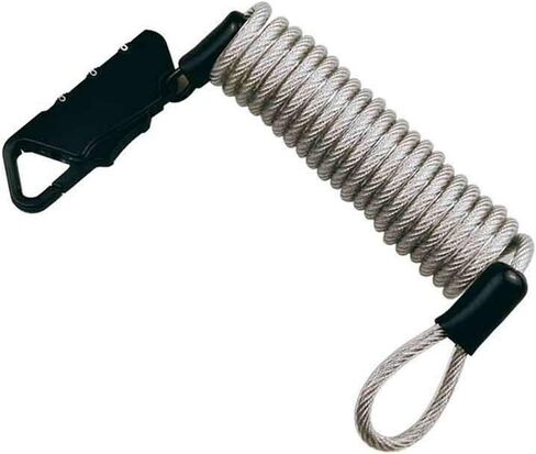 150cm Universal Helmet Lock with Code Lock & Steel Cable, Bicycle Helmet, Motorcycle Stroller Snowboard in Saudi Arabia
