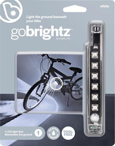 ضوء إطار الدراجة LED من Brightz GoBrightz، أحمر - ضوء إطار الدراجة LED لركوب الليل - 4 أوضاع للوميض أو التوهج المستمر - ملحقات الدراجة الخفيفة الآمنة الممتعة للأطفال والفتيان والفتيات والمراهقين والبالغين in Saudi Arabia