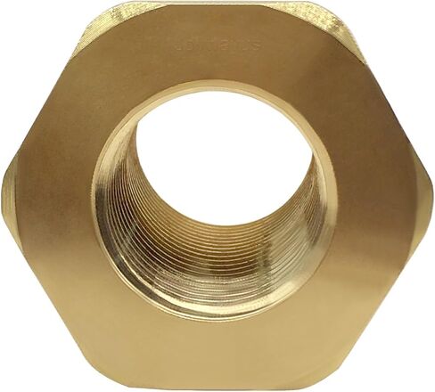 Joywayus Bulkhead Adapter 1/2" NPT Female × 3/4" G Male Brass Bushing Extension Pipe Fitting Water Tank Connector in Saudi Arabia
