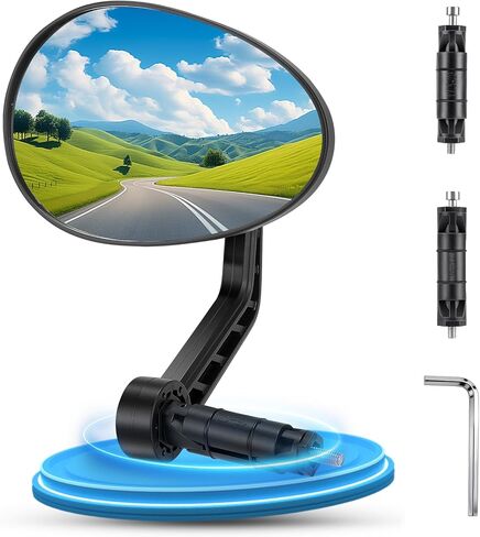 West Biking Universal Bike Mirrors – Safe Rear View for Bikes & E-bikes, Bicycle Mirror Compatible with 15-20 mm Handlebar Ends（One Piece ） in Saudi Arabia