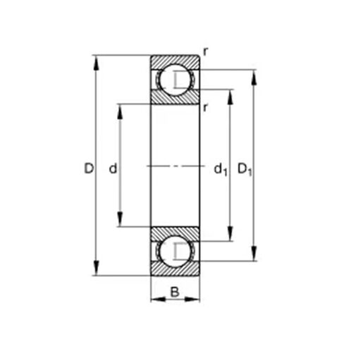 1pcs Bearing 6411 55x140x33 Open Deep Groove Ball Bearings in Saudi Arabia