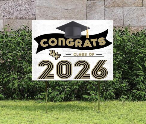 KH Sports Fan UCF Knights Congrats Class of 2026 Graduation Yard Sign, 18x24 in Saudi Arabia