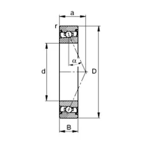 1 قطعة 7009 7009AC 2RZ P4 45x75x16 ABEC7 مختومة محامل الاتصال الزاوي آلة الحفر سرعة المغزل in Kuwait