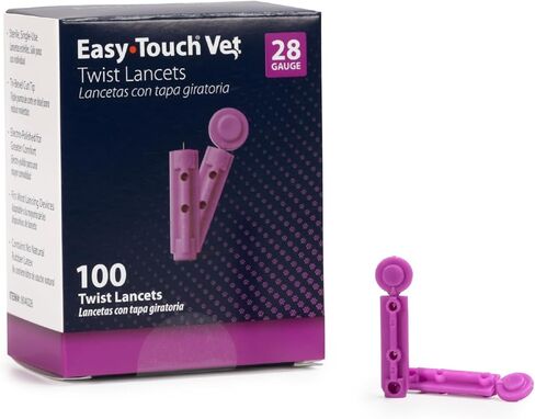 Easy Touch Pet Twist Lancets - 28 G, (100 per Box) in Saudi Arabia