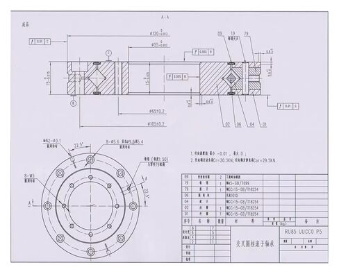 RU85UUCC0 P5 55X120X15MM XRU5515UUCC0 Cross Roller Bearings in Saudi Arabia