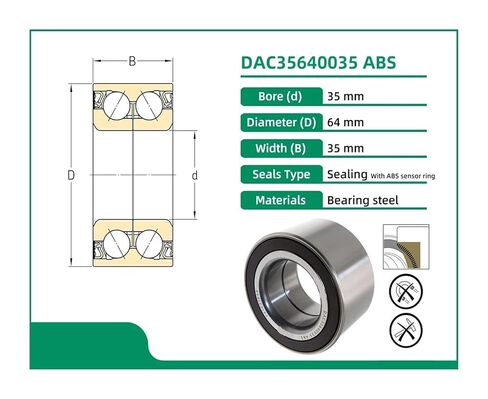 1PCS DAC35640035ABS 35x64x35 Wheel Bearing with Sensor Ring in Saudi Arabia