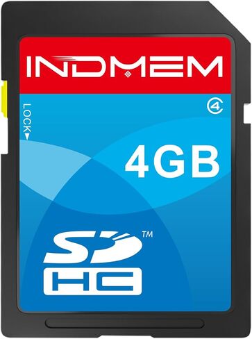 بطاقة INDMEM SD سعة 4 جيجابايت SDHC فئة 4 بطاقة ذاكرة فلاش 4 جيجابايت بطاقات كاميرا رقمية 2 حزم in Kuwait