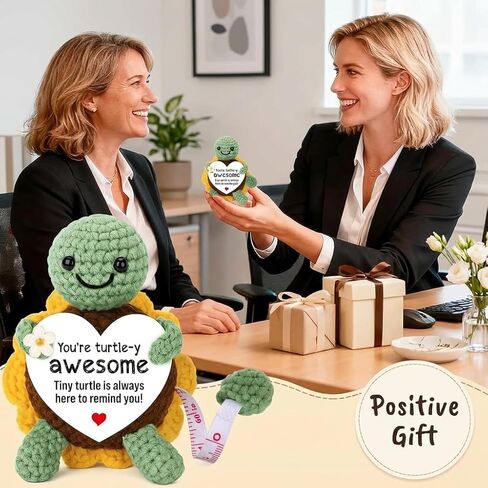 Soul Sisters Cute Gifts Crochet Sunflower Turtle 60in Body Tape Measure Retractable Birthday, Graduation Gifts for Best Friend Bestie, Adult Inspirational Handmade Sewing Supply in Saudi Arabia
