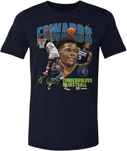500 LEVEL Anthony Edwards Minnesota Timberwolves Shirt - Anthony Edwards Minnesota Timberwolves Collage in Saudi Arabia