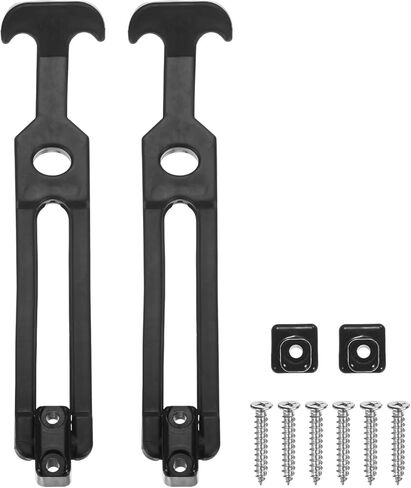M METERXITY 2-Pack T-Handle Rubber Flexible Draw Latches,7.5" Flexible Draw Latches Flexible T-Handle Hasp Rubber with Screws for Toolbox/Golf Cart/Vehicle Engine/Cooler/Hood [Black] in Saudi Arabia