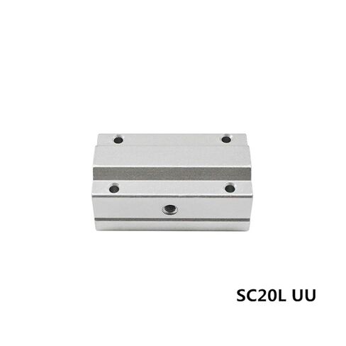 4pcs/lot SC20LUU SCS20LUU 20mm Long Type Linear Ball Bearing Block with LM20LUU Bush Pillow Shaft in Saudi Arabia