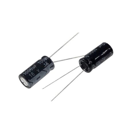 16V1000UF التوصيل المباشر الألومنيوم مُكثَّف كهربائيًا حجم 8*12 مللي متر 16V 1000 ميكروفاراد 1000UF16V in Kuwait