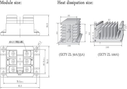 وحدة تنظيم الجهد الثايرستور المعدل ثلاثي الطور SXTY-ZL-30A-55A-100A(SXTY-ZL-30A) in Kuwait