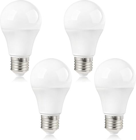 4 قطع LMLED1 لمبات LED لفتح باب المرآب متوافقة مع فتاحات LiftMaster، أي ما يعادل 60 وات، 5000 كلفن ضوء النهار، قاعدة E27، لمبة إضاءة LED A19 in Kuwait