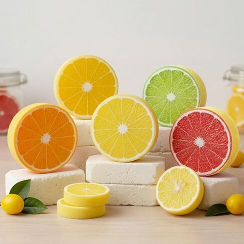 12 Pcs Lemon Printed Sponges Bulk Fruit Slices Dish Cleaning Sponges Household Non Scratch Reusable Absorbing Cleaning Scrub Tools for Washing Dishes, Cookware, Tubs, Sinks in Saudi Arabia