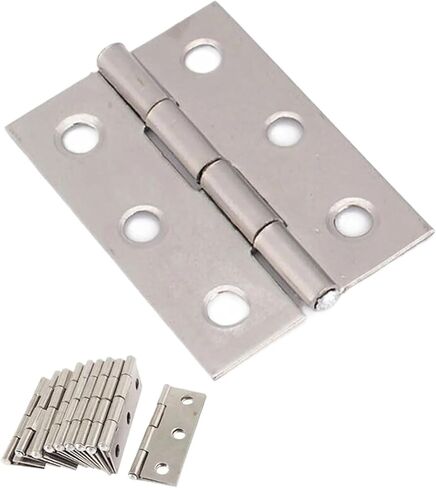 Hardware Stainless Steel Hinges Door Connector Drawer 6 Mounting Holes 10Pcs in Saudi Arabia