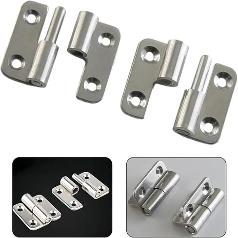 37 * 33mm Silver 304 Stainless Steel Flag Hinge Removable Furniture Movable Hinge 1Pcs(Right) in Saudi Arabia